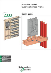 Manual de calidad Cuadros eléctricos Prisma Merlin Gerin