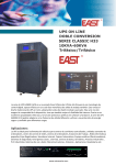 UPS On Line Doble Conversion Classic H33 2014