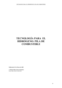 tecnología para el hidrógeno: pila de combustible