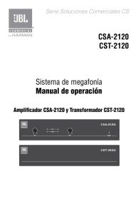 CSA-2120 CST-2120 Sistema de megafonía Manual de operación