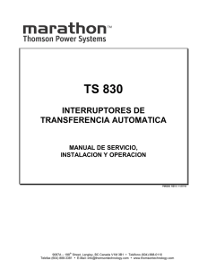 TS870 Rev 0 - Thomson Power Systems