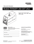 Modelo RANGER® 250 GXT (AU) - lincoln soldaduras de colombia