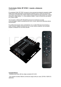 Controlador DUAL RF SYNC + mando a distancia