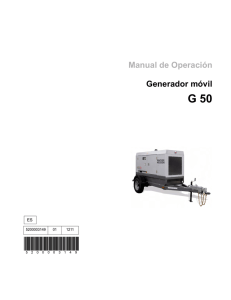 Manual de Operación Generador móvil