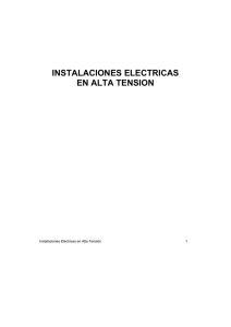 Instalaciones Eléctricas en Alta Tensión.