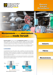 Mantenimiento de una electroválvula