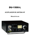 Manual de uso acoplador HF TELECOM DU-1500-L