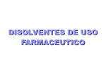 DISOLVENTES DE USO FARMACEUTICO