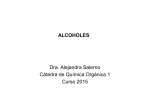 ALCOHOLES Dra. Alejandra Salerno Cátedra de Química Orgánica