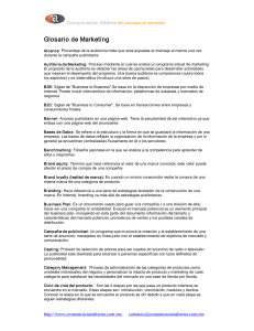 Glosario de Marketing