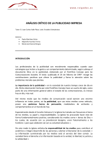 análisis crítico de la publicidad impresa