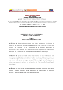 ordenanza de publicidad y propaganda