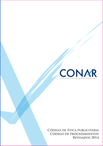 Código de ética publicitaria Código de procedimientos Revisados