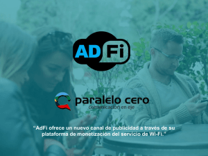 “AdFi ofrece un nuevo canal de publicidad a través de su plataforma