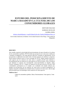 estudio del posicionamiento de marca basado en la cultura de los