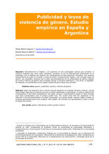 Publicidad y leyes de violencia de g&eacute;nero. Estudio