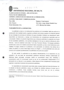 Publicidad y Comercializacion P05 - Universidad Nacional de Salta