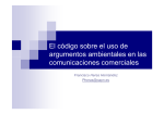 El código sobre el uso de argumentos ambientales en las