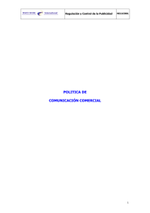 NI11C001.Regulacion y control de publicidad comercial