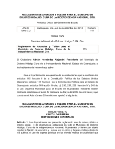 REGLAMENTO DE ANUNCIOS Y TOLDOS PARA