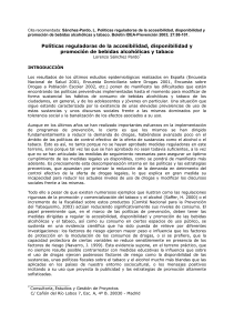 Pol&iacute;ticas reguladoras de la accesibilidad, disponibilidad y