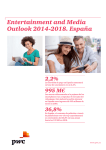 Entertainment and Media Outlook 2014-2018. España