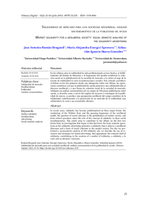 Solidaridad de mercado para una sociedad neoliberal