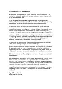 Un publicitario en la Academia