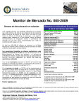 Monitor de Mercado No. 005-2009