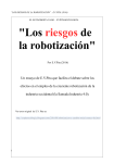 "Los riesgos de la robotización"