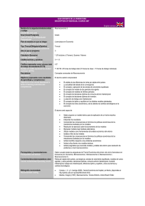 GUIA DOCENTE DE LA ASIGNATURA DESCRIPTION OF