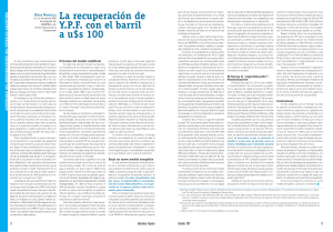 La recuperación de YPF con el barril au$s 100