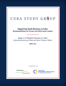 Supporting Small Business in Cuba: Apoyo a la Pequeña Empresa