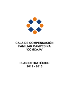 COMCAJA- PLAN ESTRATÉGICO 2011-2014