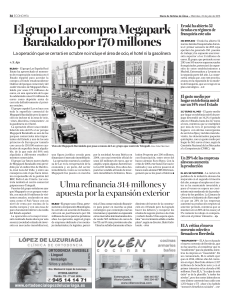 El grupo Lar compra Megapark Barakaldo por 170 millones