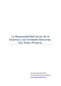 La Responsabilidad Social de la Empresa y las