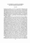 LA ECONOM&iacute;A Y LA POL&Iacute;TICA ECON&Oacute;MICA ALGUNAS