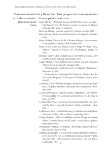 Bibliografía para Economía monetaria y financiera