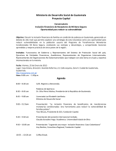 Ministerio de Desarrollo Social de Guatemala Proyecto Capital