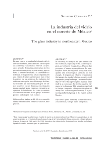 La industria del vidrio en el noreste de México
