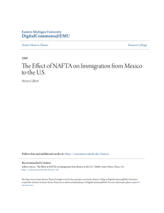 The Effect of NAFTA on Immigration from Mexico to the U.S.