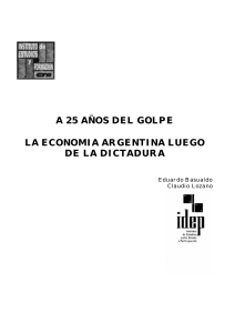 a 25 años del golpe la economia argentina luego de la dictadura