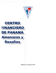 CENTRO FINANCIERO DE PANAMÁ Amenazas y Desafíos