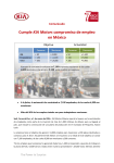 Comunicado Cumple KIA Motors compromiso de empleo en México