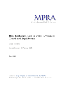 Real Exchange Rate in Chile: Dynamics, Trend and Equilibrium