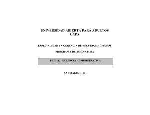Gerencia Administrativa - Universidad Abierta Para Adultos