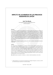 impacto de las remesas de los peruanos residentes en japón