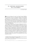 El sistema monetario de Colombia”, Revista de Economía