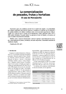 La comercializaci&oacute;n de pescados, frutas y hortalizas