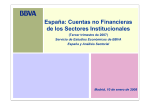 España: Cuentas no Financieras de los Sectores